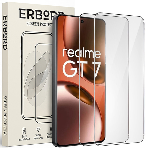 2x edzett üveg a Samsung Galaxy A15 4G / A15 5G / M15, ERBORD 9H Hard Glass a képernyőn