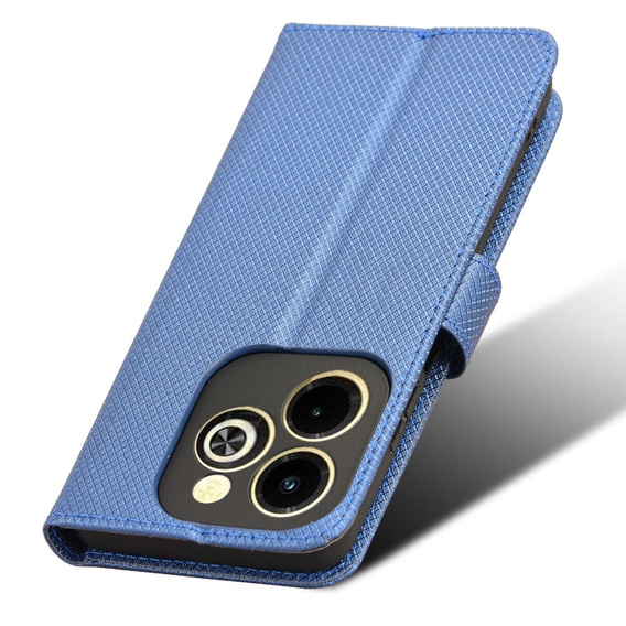 Pattintható tok a Infinix Hot 40i, Wallet Smart Magnet, kék
