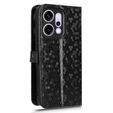 Pántos tok Oppo Reno 14, Wallet Rhombus, fekete