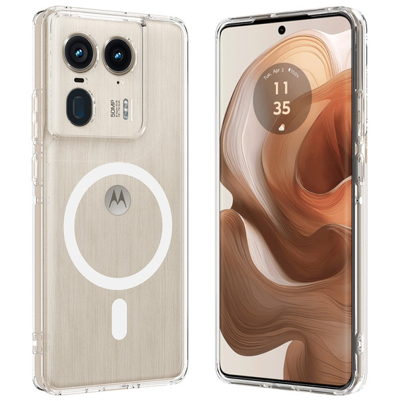 Tok a Motorola Edge 50 Ultra, Fusion Hybrid, MagSafe-hoz, átlátszó