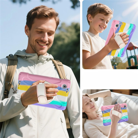 Páncélozott tok állvánnyal és vállpánttal a Lenovo Tab One készülékhez