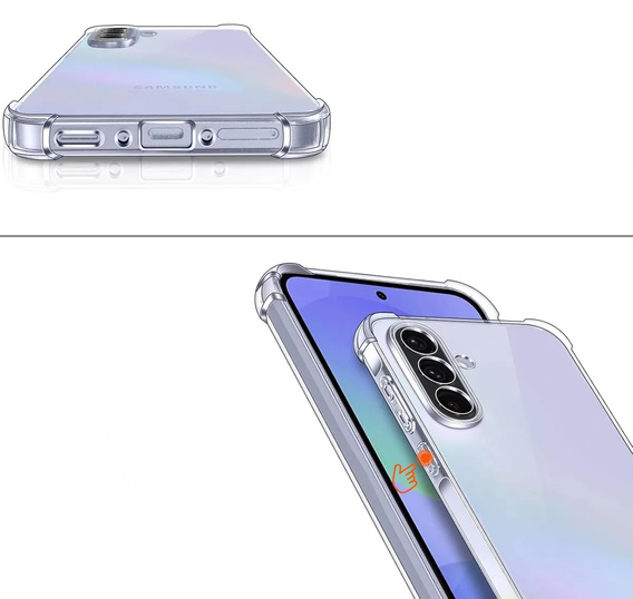Tok a Samsung Galaxy A36, Erbord Dropproof, átlátszó + Glass