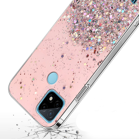 Telefontok a Realme C21, Glittery, rózsaszín