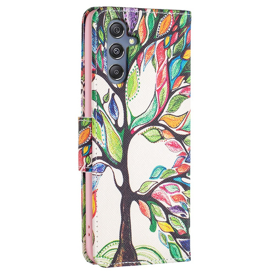 Pattintható tok a Samsung Galaxy M34, Wallet, tree of life, fehér