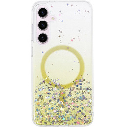 Tok Samsung Galaxy S24, Glittery, MagSafe-hoz, sárga