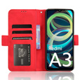 Pattintható tok a Xiaomi Redmi A3, Card Slot, piros