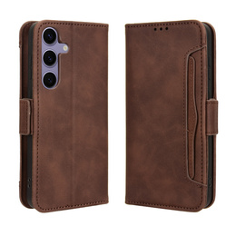 Pattintható tok a Samsung Galaxy S25 FE, Card Slot, barna