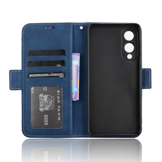 Pattintható tok a Samsung Galaxy S25 Edge, Card Slot, sötétkék