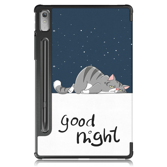 Tok Lenovo Tab P11 Pro Gen 2 TB132FU TB132XU 11.2", pánttal, sleeping cat