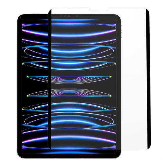 PVC papírérzetű védőfólia iPad Air 10.9" 2022/2020 (5/4 gen.) / Pro 11" 2022/2021/2020/2018 (4/3/2/1 gen.) készülékhez, átlátszó