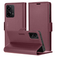 Tok Motorola Moto G24 Power, ERBORD Glossy Litchi, pénztárca patenttal, piros