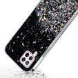 Telefontok a Huawei P40 Lite, Glittery, fekete