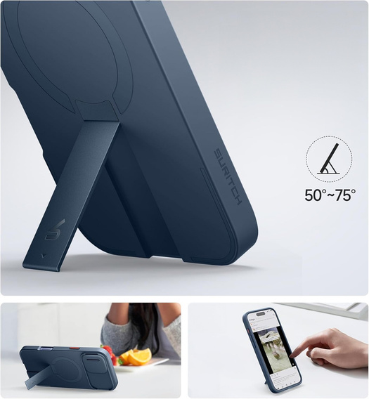 Tok iPhone 12 / 12 Pro készülékhez, Suritch Shockproof, MagSafe, fekete