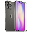 3D edzett üveg iPhone 14 Pro Max készülékhez, fekete