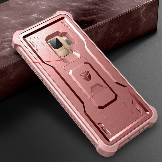 Páncélozott tok a Samsung Galaxy S9, Dexnor Full Body, rózsaszín