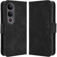 Pattintható tok a Vivo V50 Lite 4G / 5G, Card Slot, fekete