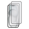 2x edzett üveg a iPhone 15 Plus, ERBORD 3D teljes képernyő