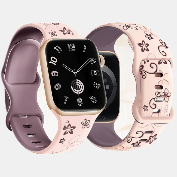 Szilikon szíj Apple Watch 1/2/3/4/4/5/6/7/8/9/SE 38/40/41/mm-es órához