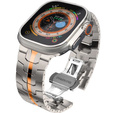 Pasek Bransoleta do Apple Watch 1/2/3/4/5/6/7/8/SE/ULTRA 42/44/45/49MM, Srebrna
