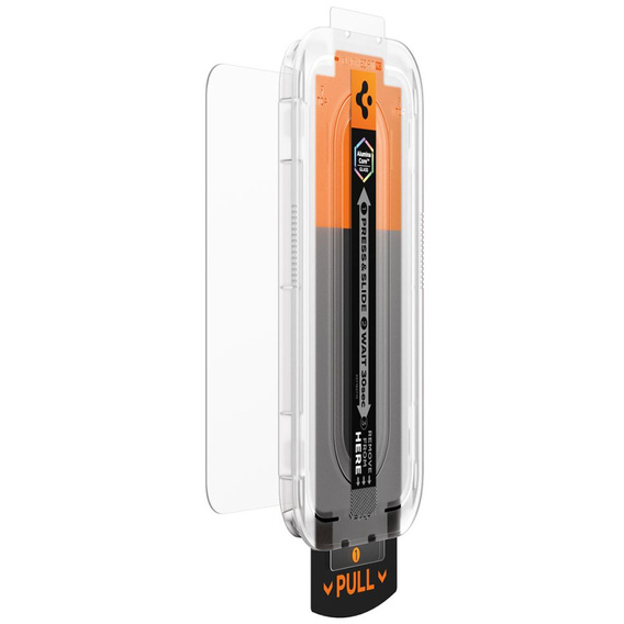 Spigen edzett üveg iPhone 17 Pro / 17 / 16 Pro készülékhez, Glas.tR "EZ Fit Pro", átlátszó