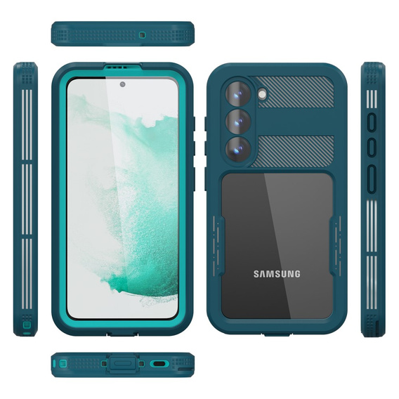 IP68 vízálló tok a Samsung Galaxy S23 Plus, zöld