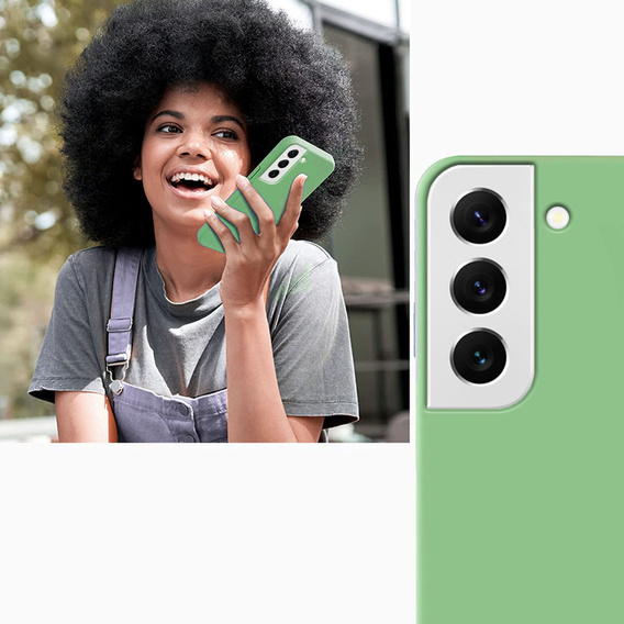 Telefontok a Samsung Galaxy S22 5G, Silicone Lite, menta