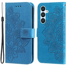 Pattintható tok a Samsung Galaxy A54 5G, Mandala Flower, kék