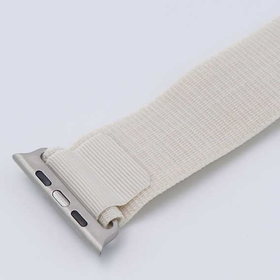 Nylon szíj Apple Watch 1/2/3/4/4/5/6/7/8/SE/ULTRA 42/44/45/45/49mm, bézs színű