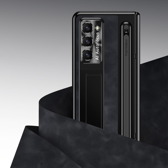 Leather+PC bőr tok állvánnyal, üveggel és tollal Samsung Galaxy Z Fold6 5G készülékekhez