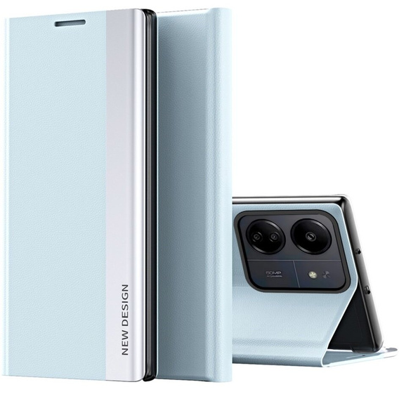 Pattintható tok a Xiaomi Redmi 13C / Poco C65, Side Magnetic, kék