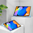 Tok Lenovo Idea Tab 11" 2025 TB336FU TB336ZU, átlátszó hátlappal és tolltartóval, kék színű