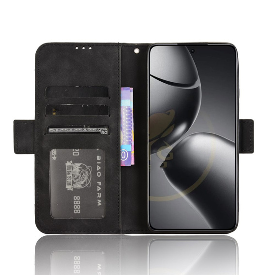 Pattintható tok a Xiaomi 14T Pro, Card Slot, fekete