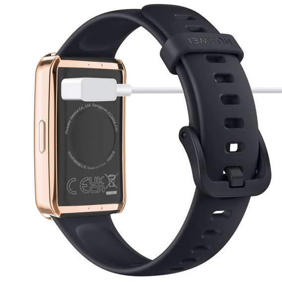 2w1 Etui z Osłoną Silikonową do Huawei Band 8, Różowe Rose Gold