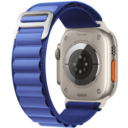 Nylon szíj Apple Watch 1/2/3/4/4/5/6/7/8/SE/ULTRA 42/44/45/45/49mm, tengerészkék