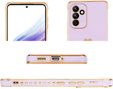 tok Samsung Galaxy A15 4G / 5G, Electro heart, lila + Full Glue Kerámiaüveg
