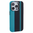 Tok iPhone 13 Pro Max, Carbon Fiber MagSafe, fekete / kék