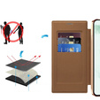 Pattintható tok a Samsung Galaxy S22 Ultra 5G, RFID Wallet MagSafe CamShield, barna