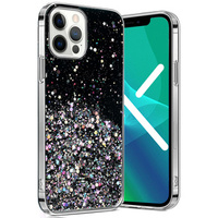 Telefontok a iPhone 13 Pro Max, Glittery, fekete