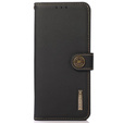 KHAZNEH RFID tok Xiaomi Poco F6 Pro, Litchi textúra, fekete