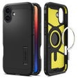 Spigen tok iPhone 16 Plus készülékhez, Tough Armor Mag Mag MagSafe, fekete + 9H edzett üveg