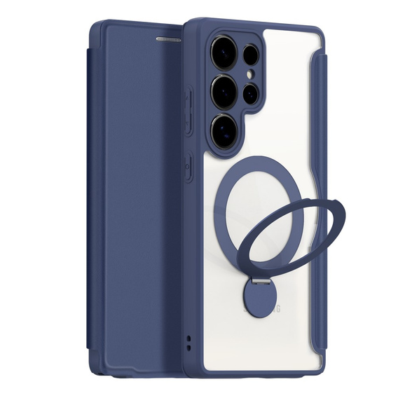 Dux Ducis Telefontok a Samsung Galaxy S25 Ultra, Skin X Pro, MagSafe, sötétkék