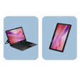 Tok + billentyűzet Lenovo Tab Plus, fekete
