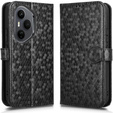 Flap tok Honor 400 Pro 5G, Wallet Rhombus, fekete