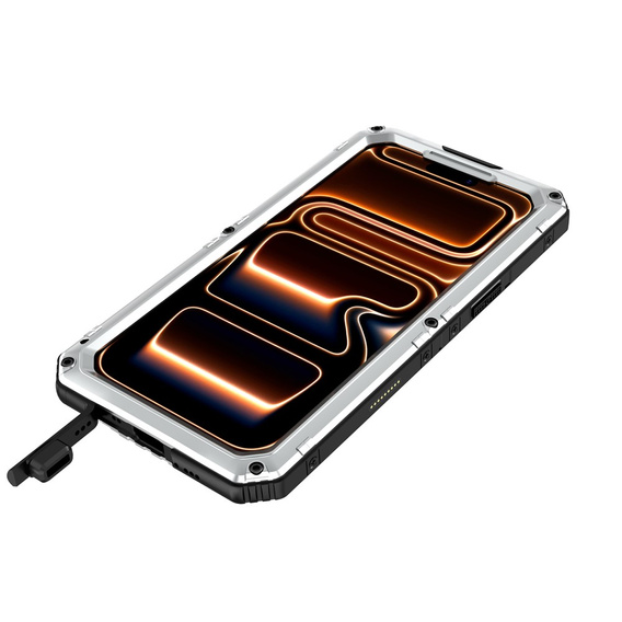 IP68 vízálló tok iPhone 17 Pro Max készülékhez, ezüst színű