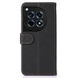KHAZNEH RFID tok OnePlus 12R, Litchi textúra, fekete