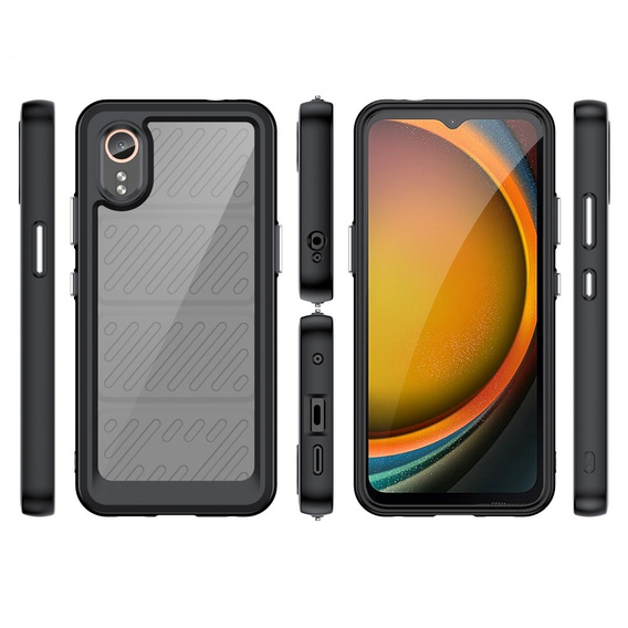 Telefontok a Samsung Galaxy Xcover 7, Fusion Hybrid, átlátszó / fekete