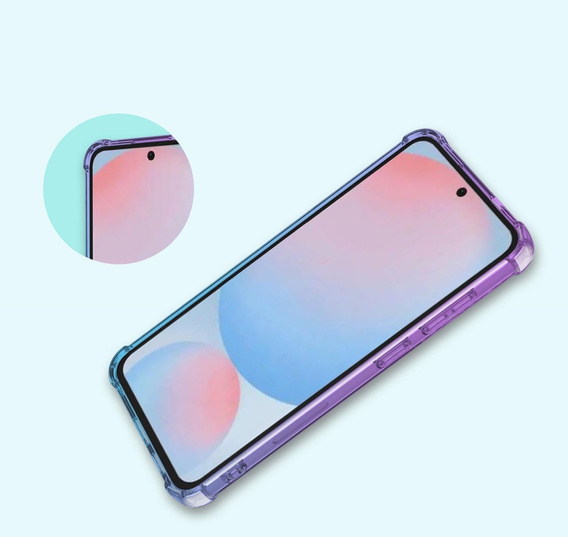 Tok Samsung Galaxy A56, Gradient Dropproof, Lila / kék