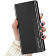 Pattintható tok a Xiaomi Redmi Note 9S/9 Pro/9 Pro Max, Side Magnetic, fekete