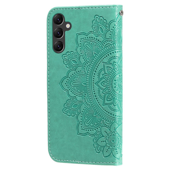 Pattintható tok a Samsung Galaxy A14 4G/5G, Mandala Flower, zöld
