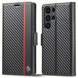 Pattintható tok a Samsung Galaxy S25 Ultra, Carbon LC.IMEEKE, fekete